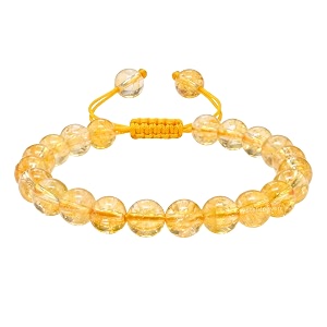 crystal heaven certified citrine onyx bracelet for women men with healing crystal and reiki stone - beautiful gemstone adjustable beaded bracelet for balance harmony amp positive energy