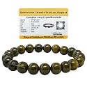 Crystal Heaven Certified Gold Sheen Obsidian Bracelet For Women Men With Healing Crystal And Reiki Stone - Beautiful Gemstone Beaded Bracelet For Balance, Harmony &amp; Positive Energy