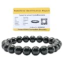 Certified Black Tourmaline Bracelet For Unisex with Healing Crystal