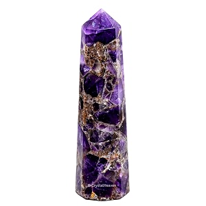 Crystal Heaven Certified Dreamy Amethyst Crystal Tower