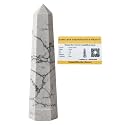 Crystal Heaven Certified Howlite Crystal Tower Obelisk