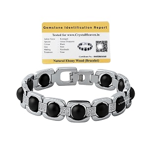 Crystal Heaven Certified Karungali Bracelet 8mm Original