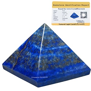 crystal heaven certified lapis lazuli pyramid-234 inch pyramid for positive energyvastureikifeng shui and chakra healing energy balancing