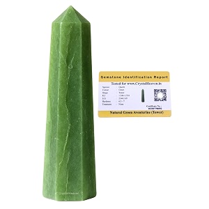 Crystal Heaven Certified Light Green Aventurine Crystal