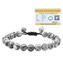 Crystal Heaven Certified Map Stone Bracelet for Women Men with Healing Crystal and Reiki Stone - Beautiful Gemstone Adjustable Beaded Bracelet for Balance, Harmony &amp; Positive Energy