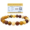 Crystal Heaven Certified Mookaite Bracelet For Women Men With Healing Crystal And Reiki Stone - Beautiful Gemstone Beaded Bracelet For Balance, Harmony &amp; Positive Energy