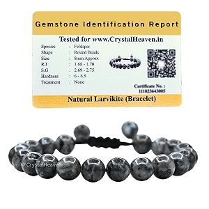 crystal heaven certified natural healing crystal bracelet for women men - aaa grade original healing gemstone adjustable bracelet for yoga reiki meditation feng shui larvikite