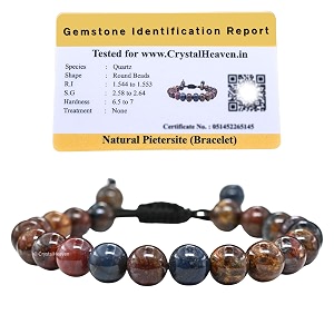 crystal heaven certified natural healing crystal bracelet for women men - aaa grade original healing gemstone adjustable bracelet for yoga reiki meditation feng shui peitersite