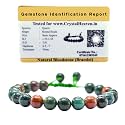Crystal Heaven Certified Natural Healing Crystal Bracelet for Women Men - AAA Grade Original Healing Gemstone Adjustable Bracelet for Yoga Reiki Meditation Feng Shui (Bloodstone)