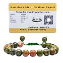 Crystal Heaven Certified Natural Healing Crystal Bracelet for Women Men - AAA Grade Original Healing Gemstone Adjustable Bracelet for Yoga Reiki Meditation Feng Shui (Unakite)