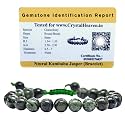 Crystal Heaven Certified Natural Healing Crystal Bracelet for Women Men - AAA Grade Original Healing Gemstone Adjustable Bracelet for Yoga Reiki Meditation Feng Shui (Kambaba Jasper)