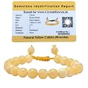 Crystal Heaven Certified Natural Healing Crystal Bracelet for Women Men - AAA Grade Original Healing Gemstone Adjustable Bracelet for Yoga Reiki Meditation Feng Shui (Yellow Calcite)
