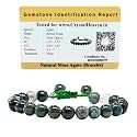 Crystal Heaven Certified Natural Healing Crystal Bracelet for Women Men - AAA Grade Original Healing Gemstone Adjustable Bracelet for Yoga Reiki Meditation Feng Shui (Moss Agate)