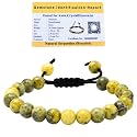 Crystal Heaven Certified Natural Healing Crystal Bracelet for Women Men - AAA Grade Original Healing Gemstone Adjustable Bracelet for Yoga Reiki Meditation Feng Shui (Serpentine)