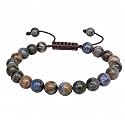 Crystal Heaven Certified Natural Healing Crystal Bracelet for Women Men - AAA Grade Original Healing Gemstone Adjustable Bracelet for Yoga Reiki Meditation Feng Shui (Que Sera Llanite Stone)