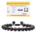Crystal Heaven Certified Natural Healing Crystal Bracelet for Women Men - AAA Grade Original Healing Gemstone Adjustable Bracelet for Yoga Reiki Meditation Feng Shui (Tiger Iron)