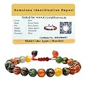 Crystal Heaven Certified Natural Healing Crystal Bracelet for Women Men - AAA Grade Original Healing Gemstone Adjustable Bracelet for Yoga Reiki Meditation Feng Shui (Om Mani Multi)