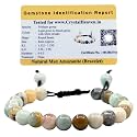 Crystal Heaven Certified Natural Healing Crystal Bracelet for Women Men - AAA Grade Original Healing Gemstone Adjustable Bracelet for Yoga Reiki Meditation Feng Shui (Max Amazonite)