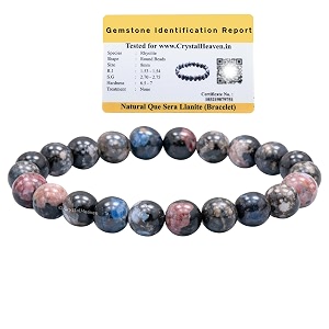 crystal heaven certified que sera llanite stone bracelet for women men with healing and reiki stone-beautiful gemstone beaded bracelet for balanceharmonyamppositive energy