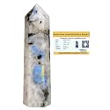 Crystal Heaven Certified Rainbow Moonstone Crystal Tower