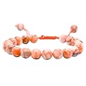 Crystal Heaven Certified Red Picasso Jasper Bracelet for Women Men with Healing Crystal and Reiki Stone - Original Authentic Gemstone Adjustable Beaded Bracelet for Money, Wealth Success &amp; Positive Energy