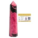 Crystal Heaven Certified Rhodonite Crystal Tower Obelisk