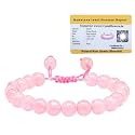 Certified Rose Quartz Bracelet For Women Men With Healing Crystal