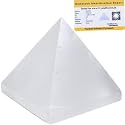 Crystal Heaven Certified Selenite Pyramid-2" Inch Pyramid For Positive Energy,Vastu,Reiki,Feng Shui And Chakra Healing Energy Balancing