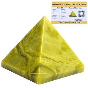 crystal heaven certified serpentine pyramid-234 inch pyramid for positive energyvastureikifeng shui and chakra healing energy balancing