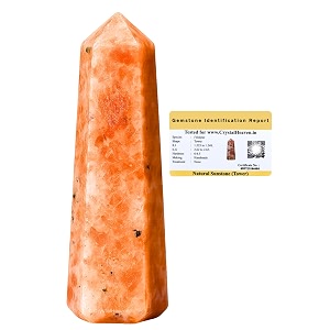 Crystal Heaven Certified Sunstone Crystal Tower Obelisk