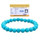 Crystal Heaven Certified Turquoise Lava Stone Bracelet for Women Men with Healing Crystal and Reiki Stone - Beautiful Gemstone Beaded Bracelet for Balance, Harmony &amp; Positive Energy