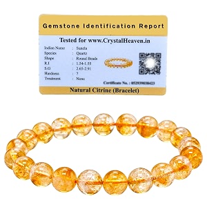 crystal heaven citrine bracelet for women men with healing crystal and reiki stone - beautiful gemstone beaded bracelet for balance harmony amp positive energy