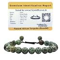 Crystal Heaven Crystal Heaven Certified Natural Healing Crystal Bracelet for Women Men - AAA Grade Original Healing Gemstone Adjustable Bracelet for Yoga Reiki Meditation Feng Shui (African Turquoise)