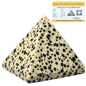 crystal heaven dalmatian jasper pyramid-234 inch pyramid for positive energyvastureikifeng shui and chakra healing energy balancing