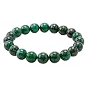 Crystal Heaven Emerald Bracelet for Women Men with Healing Crystal and Reiki Stone - Beautiful Gemstone Beaded Bracelet for Balance, Harmony &amp; Positive Energy