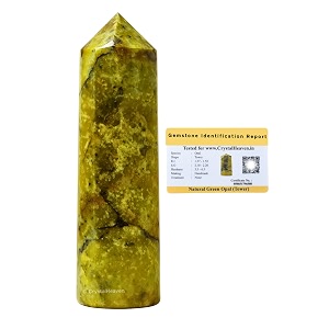 Crystal Heaven Green Opal Crystal Tower Obelisk