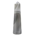 Crystal Heaven Grey Agate Crystal Tower Obelisk