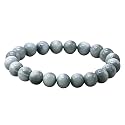Crystal Heaven Grey Cats Eye Bracelet for Women Men with Healing Crystal and Reiki Stone - Beautiful Gemstone Beaded Bracelet for Balance, Harmony &amp; Positive Energy