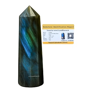 Crystal Heaven Labradorite Crystal Tower Obelisk Point
