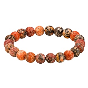 crystal heaven leopard jasper bracelet for women men with healing crystal and reiki stone - beautiful gemstone beaded bracelet for balance harmony amp positive energy