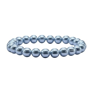 crystal heaven light blue pearl bracelet for women men with healing crystal and reiki stone - beautiful gemstone beaded bracelet for balance harmony amp positive energy