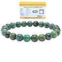 Crystal Heaven Moss Agate Bracelet for Women Men with Healing Crystal and Reiki Stone - Beautiful Gemstone Beaded Bracelet for Balance, Harmony &amp; Positive Energy