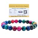 Crystal Heaven Multi Cat's Eye Bracelet for Women Men with Healing Crystal and Reiki Stone - Beautiful Gemstone Beaded Bracelet for Balance, Harmony &amp; Positive Energy