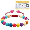 Crystal Heaven Multi Lava Stone Bracelet For Women Men With Healing Crystal And Reiki Stone - Beautiful Gemstone Adjustable Beaded Bracelet For Balance, Harmony &amp; Positive Energy