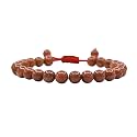 Crystal Heaven Natural Healing Crystal Bracelet for Women Men - AAA Grade Original Healing Gemstone Adjustable Bracelet for Yoga Reiki Meditation Feng Shui (Red Goldstone)