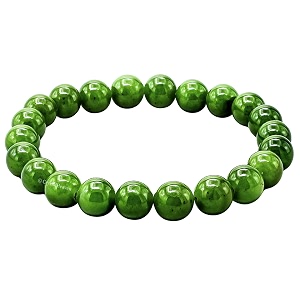 crystal heaven nephrite green jade bracelet for women men with healing crystal and reiki stone - beautiful gemstone beaded bracelet for balance harmony amp positive energy