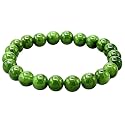 Crystal Heaven Nephrite Green Jade Bracelet for Women Men with Healing Crystal and Reiki Stone - Beautiful Gemstone Beaded Bracelet for Balance, Harmony &amp; Positive Energy