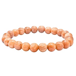 crystal heaven peach moonstone bracelet for women men with healing crystal and reiki stone - beautiful gemstone beaded bracelet for balance harmony amp positive energy