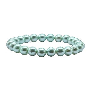 crystal heaven pistachio pearl bracelet for women men with healing crystal and reiki stone - beautiful gemstone beaded bracelet for balance harmony amp positive energy