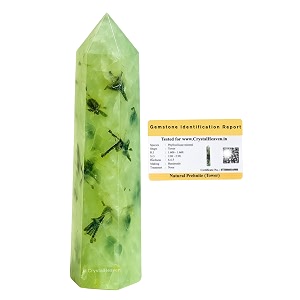 Crystal Heaven Prehnite Crystal Tower Obelisk Point